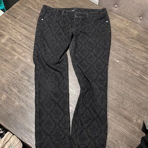 Cool black patterned jeans